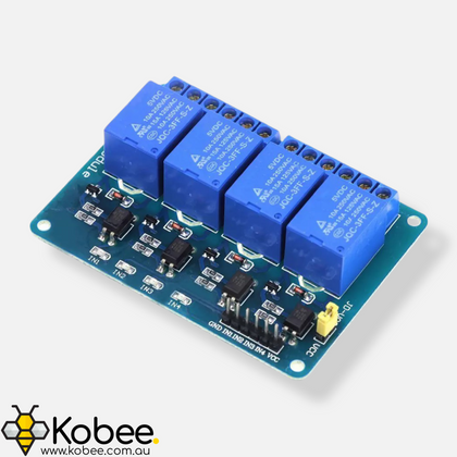 5V Quad Channel Relay Module 10A - - - - Kobee