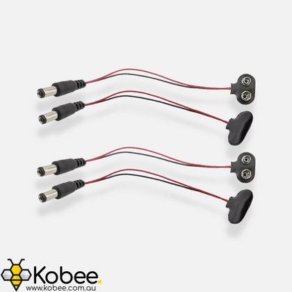 9V Battery Connector - DC Jack - - - - Kobee