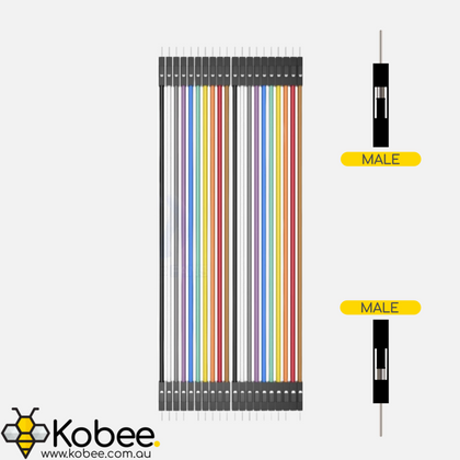 Male - Male Dupont Solderless Breadboard Jumper Cable Wires - 10cm - - - - Kobee