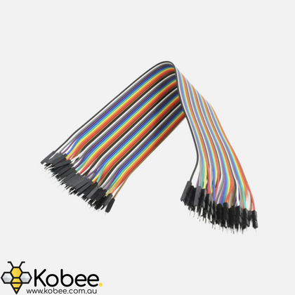 Male - Male Dupont Solderless Breadboard Jumper Cable Wires - 20cm - - - - Kobee