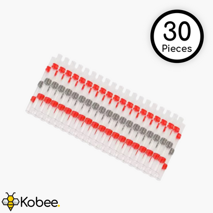 0.5-1.0mm Solder Sleeve Wire Splice Terminators - 30 Pieces - - - Kobee