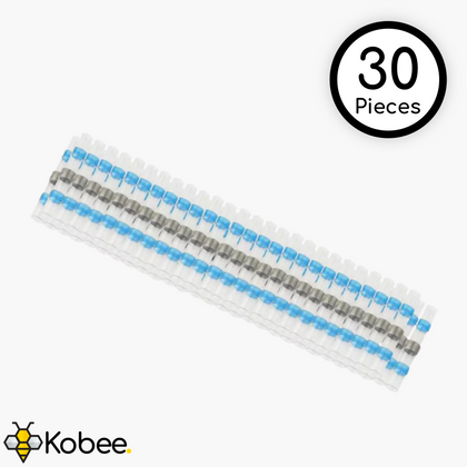 1.5-2.5mm Solder Sleeve Wire Splice Terminators - 30 Pieces - - - Kobee